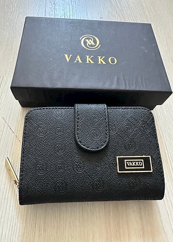 Vakko Siyah Deri Fermuarlı Kadın Cüzdan - Görsel 2