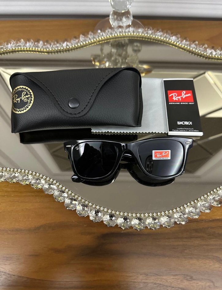 Ray Ban unisex Ray Ban deri kutu hediye güneş gözlüğü - Görsel 2