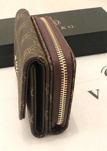 Vakko Kahverengi Baskılı Deri Kadın Cüzdanı - Görsel 2