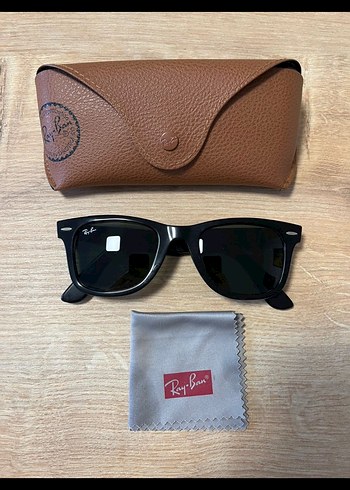 Ray Ban unisex Ray Ban deri kutu hediye güneş gözlüğü - Görsel 2
