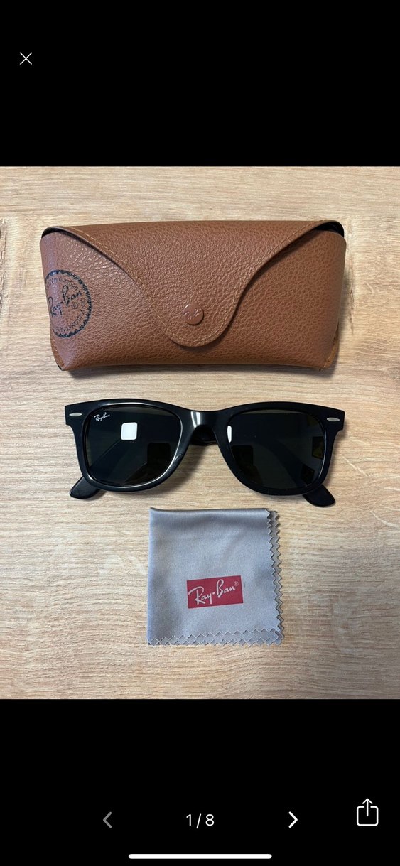 Ray Ban unisex Ray Ban deri kutu hediye güneş gözlüğü - Görsel 2