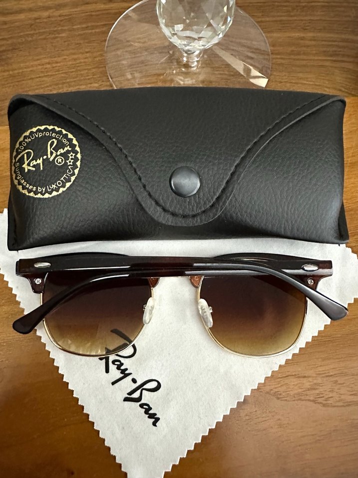 Ray Ban unisex Club Master modeli güneş gözlüğü - Görsel 4