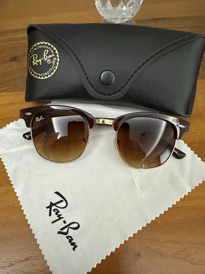 Ray Ban unisex Club Master modeli güneş gözlüğü - Görsel 2