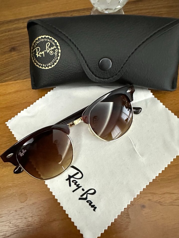 Ray Ban unisex Club Master modeli güneş gözlüğü - Görsel 3