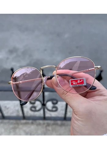 Pembe Transparan Kadın Güneş Gözlüğü - Görsel 2