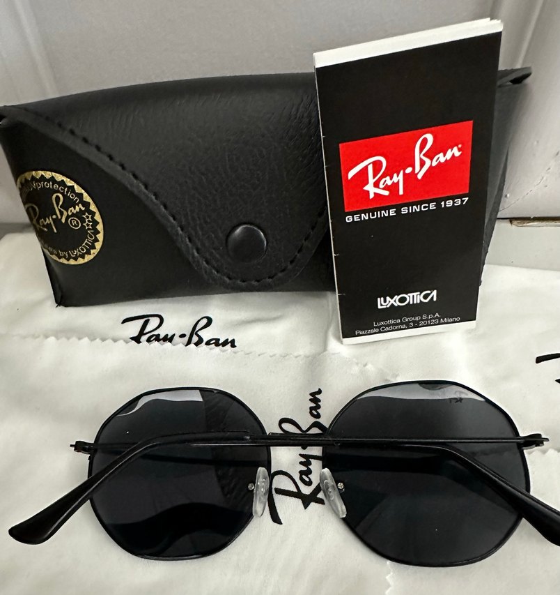 Ray Ban unisex Ray Ban deri kutu hediye güneş gözlüğü - Görsel 3
