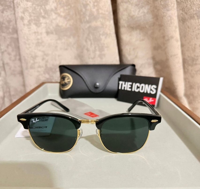Ray Ban unisex Club Master modeli güneş gözlüğü - Görsel 3