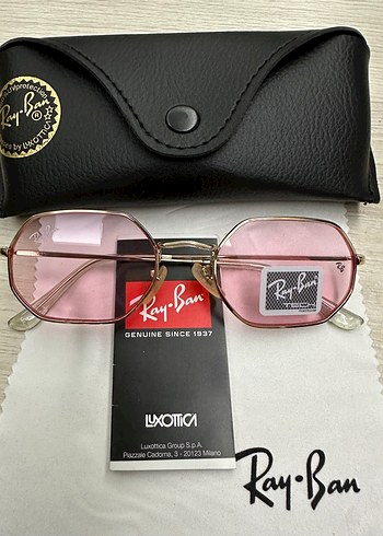 Ray-Ban Pastel Pembe Parlak Kadın Güneş Gözlüğü - Görsel 2