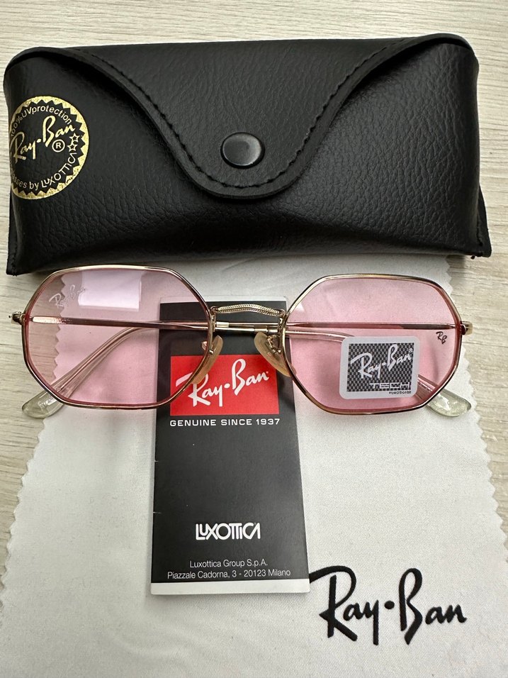 Ray-Ban Pastel Pembe Parlak Kadın Güneş Gözlüğü - Görsel 2