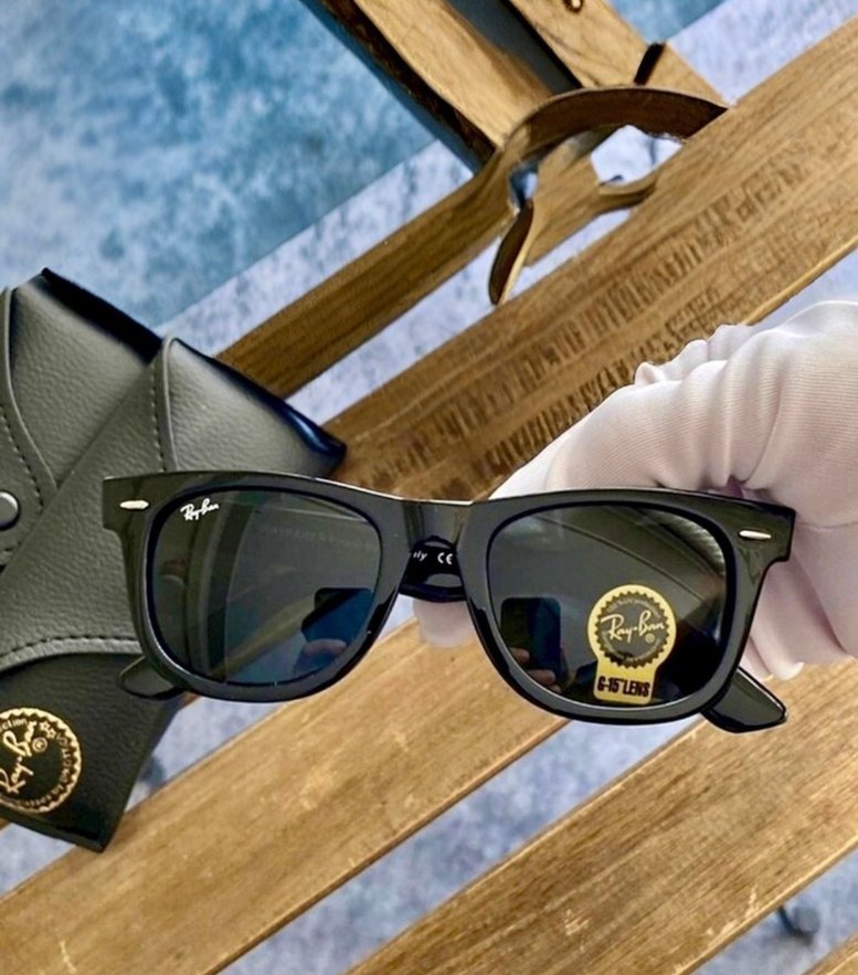 Ray Ban unisex Ray Ban deri kutu hediye güneş gözlüğü - Görsel 2