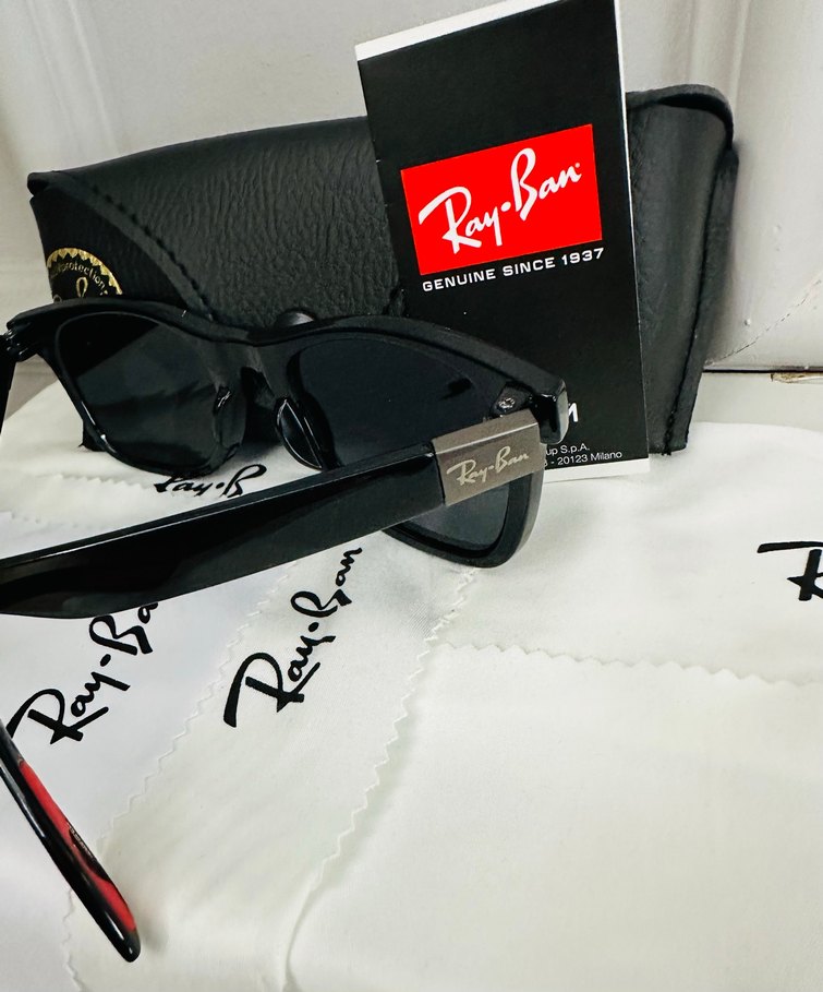 Ray-Ban Siyah Parlak unisex  Güneş Gözlüğü - Görsel 5