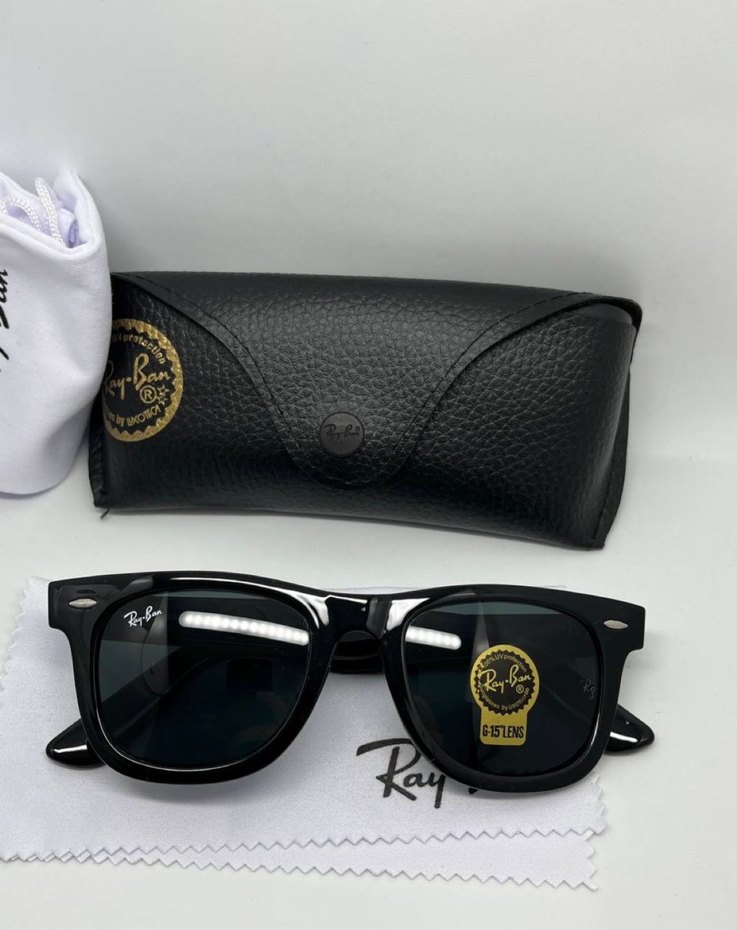 Ray Ban unisex Ray Ban deri kutu hediye güneş gözlüğü - Görsel 2