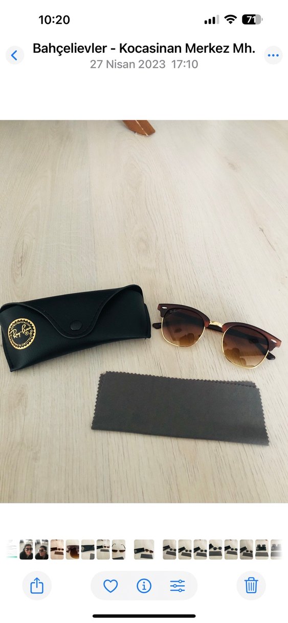 Parlak Kahverengi Ray-Ban unisex Gözlüğü - Görsel 3