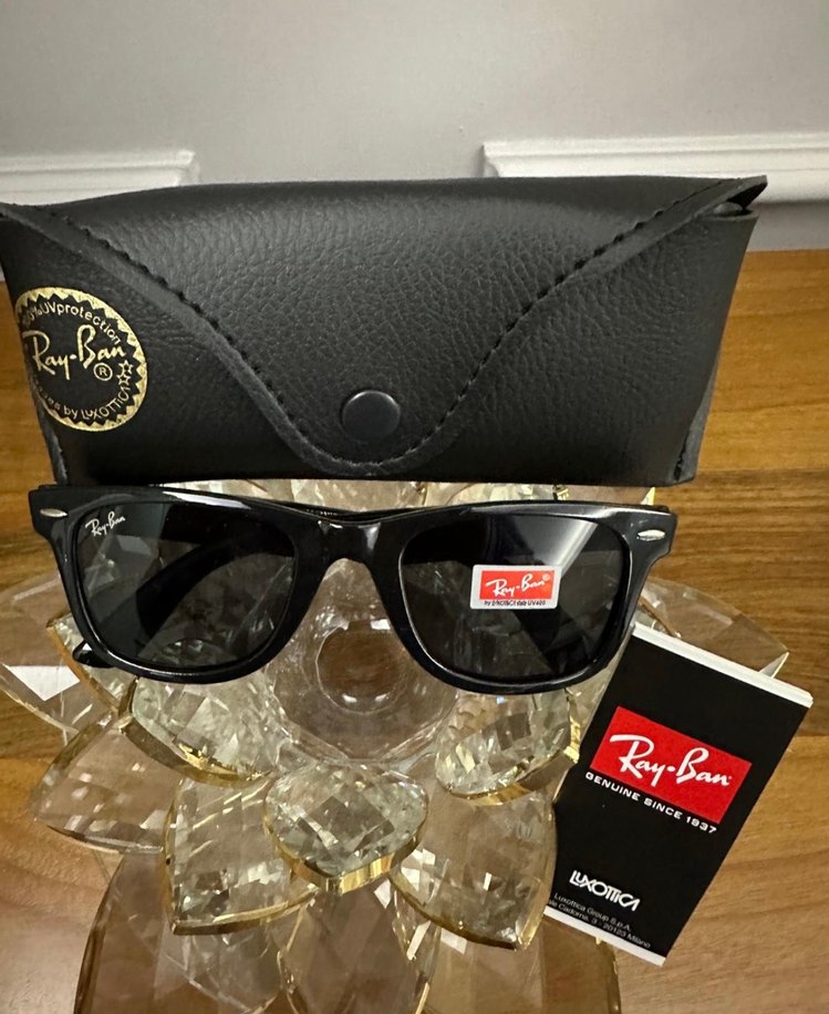 Ray Ban unisex Ray Ban deri kutu hediye güneş gözlüğü - Görsel 2