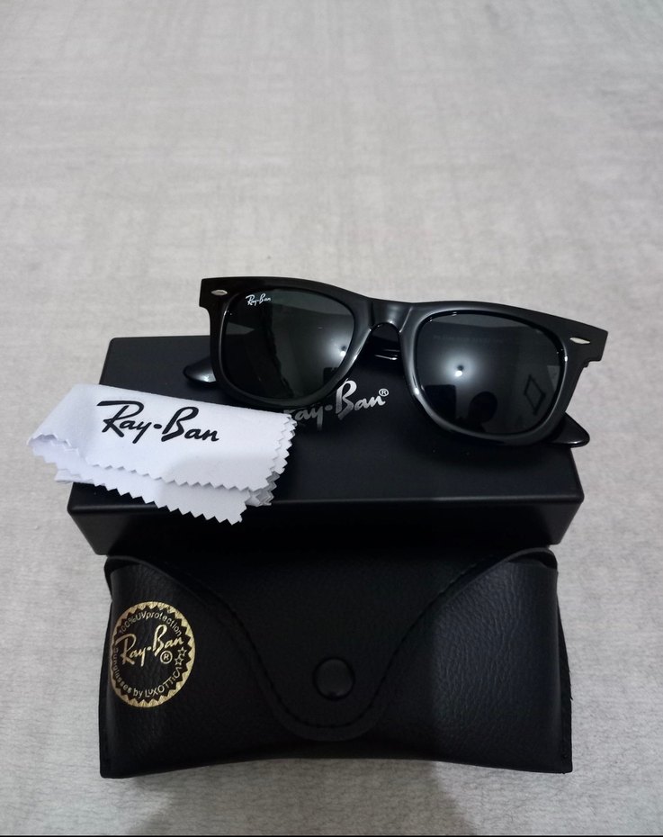 Ray Ban unisex Ray Ban deri kutu hediye güneş gözlüğü - Görsel 2