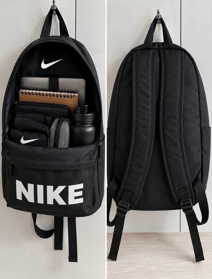 Nike Siyah Sade Sırt Çantası — görsel 2/3