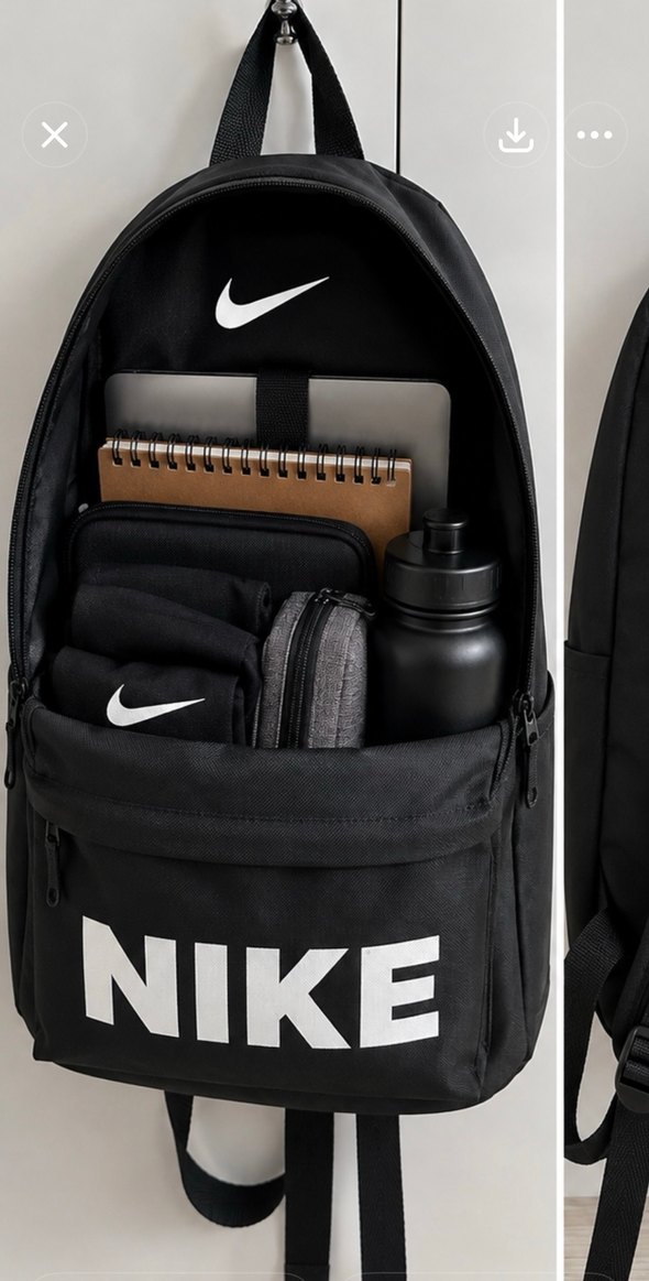Nike Siyah Sade Sırt Çantası — görsel 3/3
