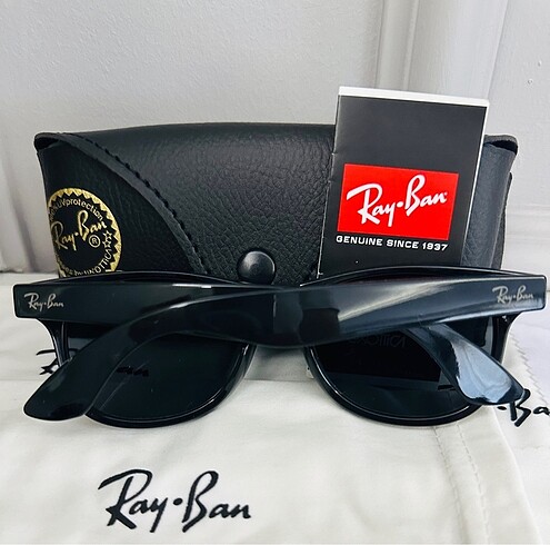  Beden siyah Renk Ray Ban unisex wayfarer parlak siyah