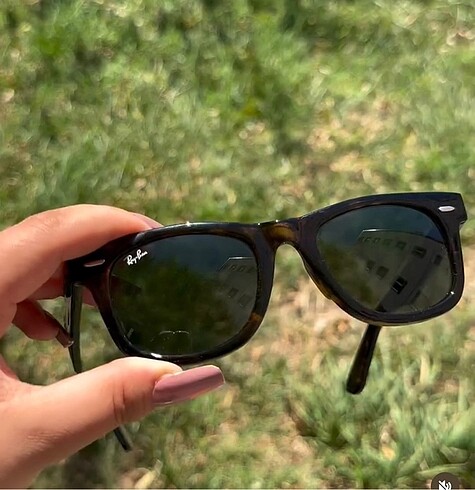 Ray Ban unisex parlak siyah Ray Ban deri kutu hediyeli