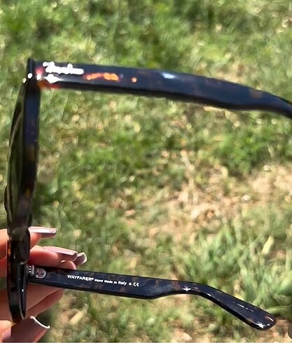 Ray Ban Ray Ban parlak siyah Unisex Ray Ban deri kutu hediyeli