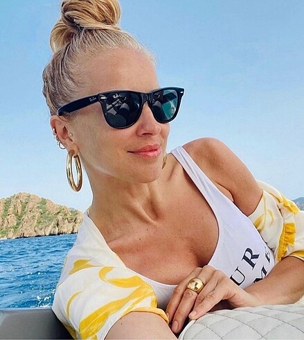 Ray Ban unisex Ray Ban deri kutu hediyeli