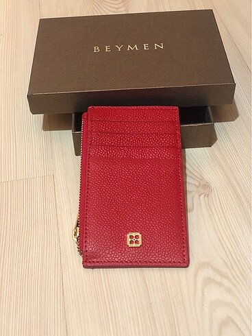 Beymen cüzdan kartlık kırmızı kutulu yeni