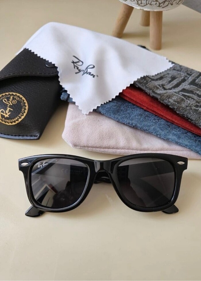 Ray Ban unisex Ray Ban deri kutu hediyeli güneş gözlüğü - Görsel 2