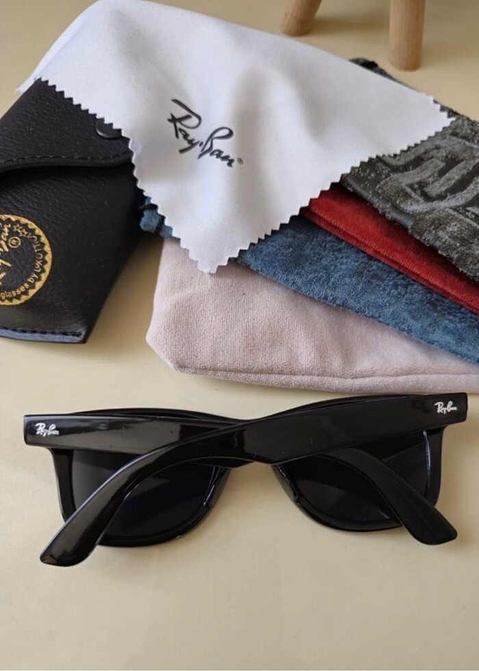 Ray Ban unisex Ray Ban deri kutu hediyeli güneş gözlüğü - Görsel 3