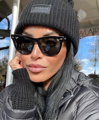 Ray Ban unisex Ray Ban deri kutu hediyeli güneş gözlüğü