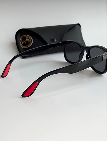Beden siyah Renk Ray Ban unisex Ray Ban deri kutu hediyeli