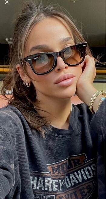 Ray Ban unisex Ray Ban deri kutu hediyeli güneş gözlüğü