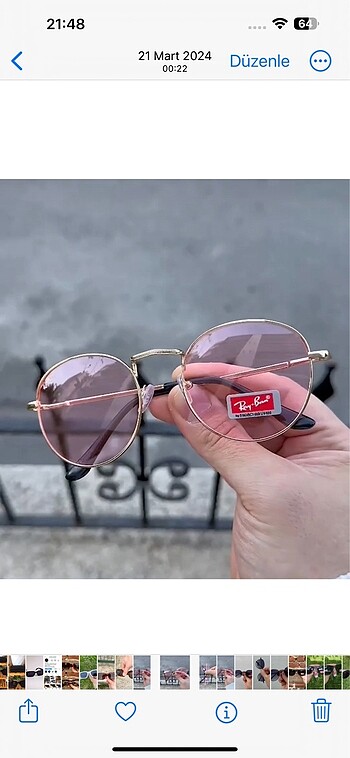 Ray Ban yeni Ray Ban deri kutu hediye