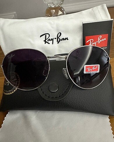 Ray Ban Ray Ban Round model unisex Ray Ban deri kutu hediye