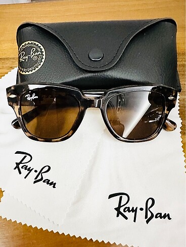 Ray Ban Ray Ban unisex leopar güneş gözlüğü
