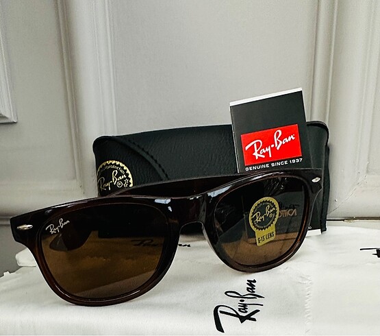 Ray Ban unisex kahve wayfarer unisex
