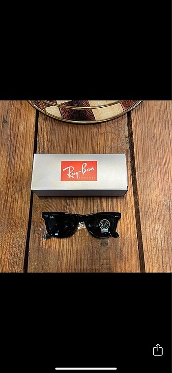 Ray Ban unisex Ray Ban deri kutu hediye