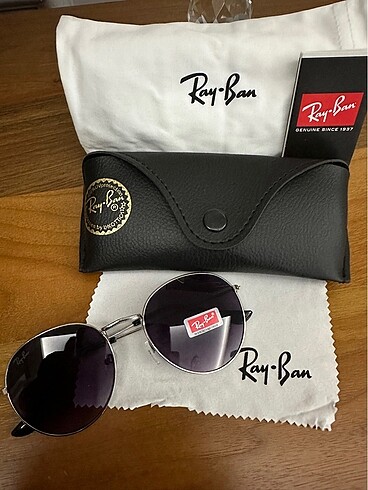 Ray Ban Raund model Ray Ban deri kutu hediye