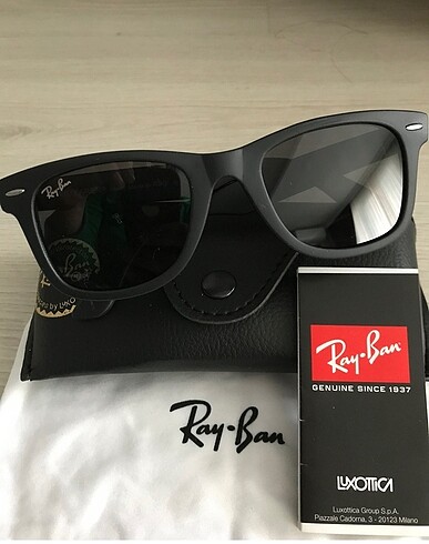 Ray Ban Ray Ban unisex Wayfarer Ray Ban deri kutu hediye