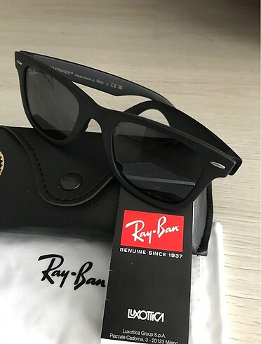 Beden Ray Ban unisex Wayfarer Ray Ban deri kutu hediye