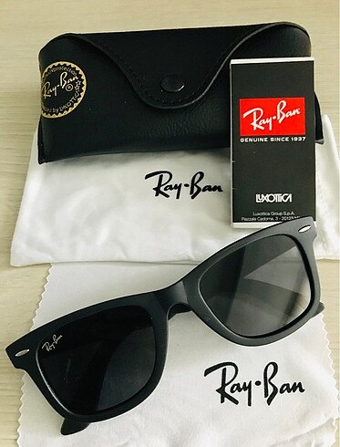 Ray Ban unisex Wayfarer Ray Ban deri kutu hediye