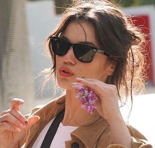 Ray Ban unisex Ray Ban deri kutu hediye güneş gözlüğü