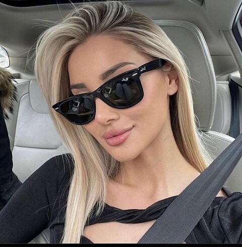 Ray Ban unisex Ray Ban deri kutu hediye güneş gözlüğü