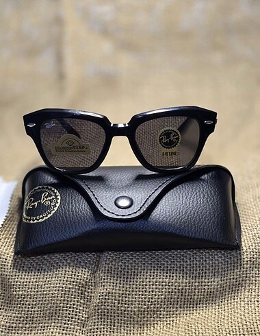 Beden siyah Renk Ray Ban unisex Ray Ban deri kutu hediye güneş gözlüğü