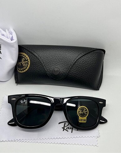 Ray Ban unisex Ray Ban deri kutu hediye güneş gözlüğü