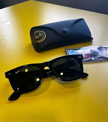 Ray Ban unisex Ray Ban deri kutu hediye güneş gözlüğü