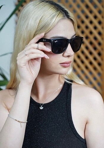 Ray Ban unisex Ray Ban deri kutu hediye güneş gözlüğü