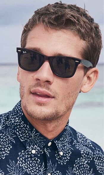 Ray Ban unisex Ray Ban deri kutu hediye güneş gözlüğü