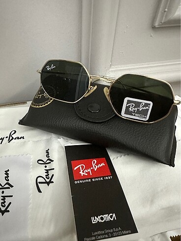 Ray Ban unisex Ray Ban deri kutu hediye güneş gözlüğü
