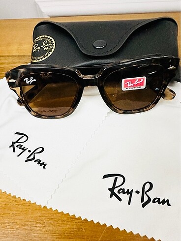 Beden kahverengi Renk Ray Ban unisex Ray Ban leopar güneş gözlüğü