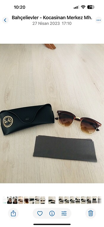  Beden kahverengi Renk Ray Ban unisex Ray Ban deri kutu hediye güneş gözlüğü
